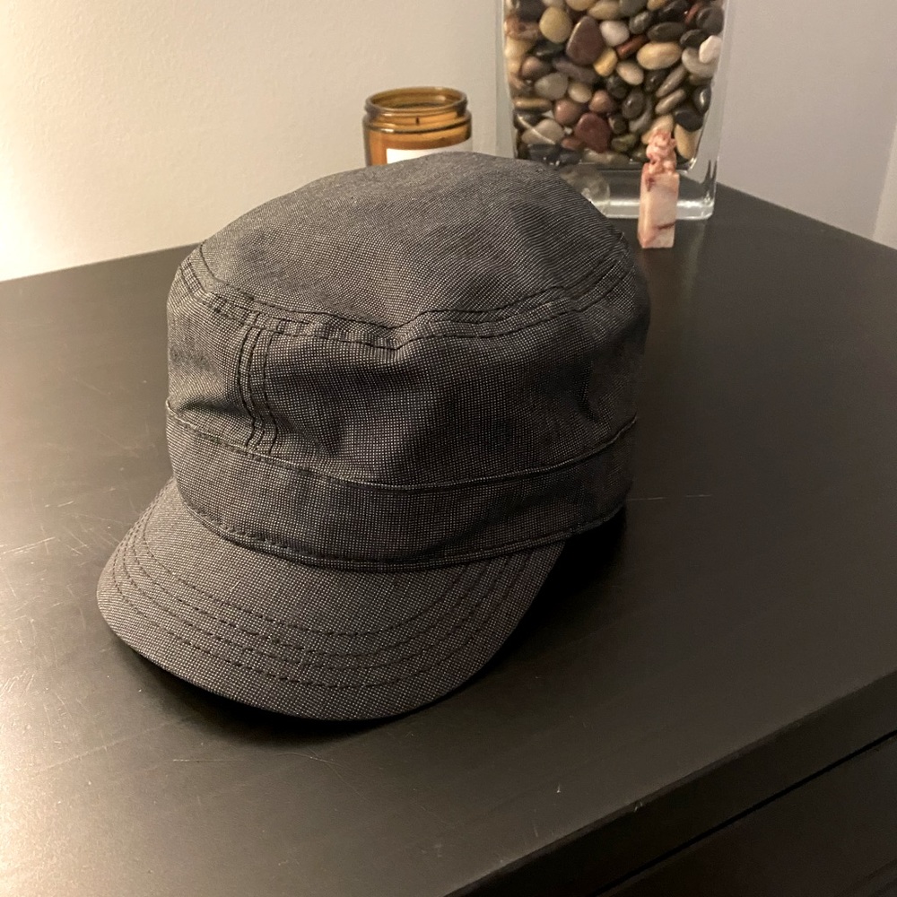 Charcoal Military Cap